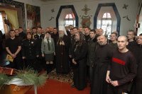 В тюремном храме исправительной колонии № 89 состоялось праздничное богослужение