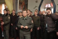 В тюремном храме исправительной колонии № 89 состоялось праздничное богослужение