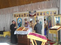 01.04.12 Архииерейское служение в 34-й  женской колонии в г. Днепродзержинске