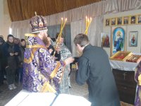 01.04.12 Архииерейское служение в 34-й  женской колонии в г. Днепродзержинске