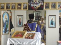 01.04.12 Архииерейское служение в 34-й  женской колонии в г. Днепродзержинске