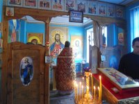 Божественная литургия в колонии-поселении №133