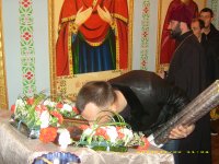 Привоз мощей Святителя Луки на Днепропетровское СИЗО