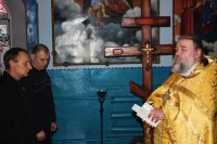 Литургия и Великое освящения воды в Днепропетровской ИК-89