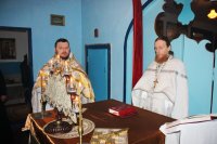 Литургия и Великое освящения воды в Днепропетровской ИК-89