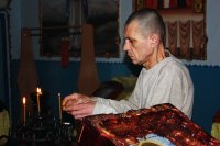 Литургия и Великое освящения воды в Днепропетровской ИК-89