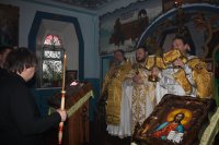 Литургия и Великое освящения воды в Днепропетровской ИК-89