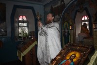 Литургия и Великое освящения воды в Днепропетровской ИК-89