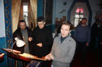 Литургия и Великое освящения воды в Днепропетровской ИК-89