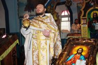 Литургия и Великое освящения воды в Днепропетровской ИК-89