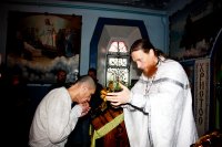 Литургия и Великое освящения воды в Днепропетровской ИК-89