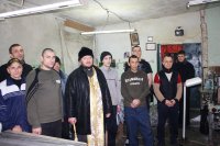 Литургия и Великое освящения воды в Днепропетровской ИК-89
