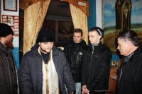 Литургия и Великое освящения воды в Днепропетровской ИК-89
