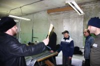 Литургия и Великое освящения воды в Днепропетровской ИК-89