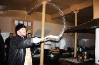 Литургия и Великое освящения воды в Днепропетровской ИК-89