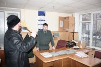 Литургия и Великое освящения воды в Днепропетровской ИК-89