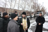 Литургия и Великое освящения воды в Днепропетровской ИК-89