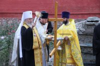 открытие Храма в честь Свт.Луки  освящение молитвенной комнаты и освящение места под новый храм на честь Преподобных отцов Киево-Печерских