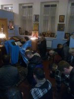 Руководитель БО ЦСА"ПРЕОБРАЖЕНИЕ" протоиерей Валентин Дорощук,провел молебен Святому Великомученику и Целителю Пантелеимону с чтением Акафиста