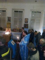 Руководитель БО ЦСА"ПРЕОБРАЖЕНИЕ" протоиерей Валентин Дорощук,провел молебен Святому Великомученику и Целителю Пантелеимону с чтением Акафиста