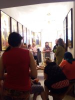 посетили женскую общину Храма в честь Иконы Божией Матери "Живоносный Источник",